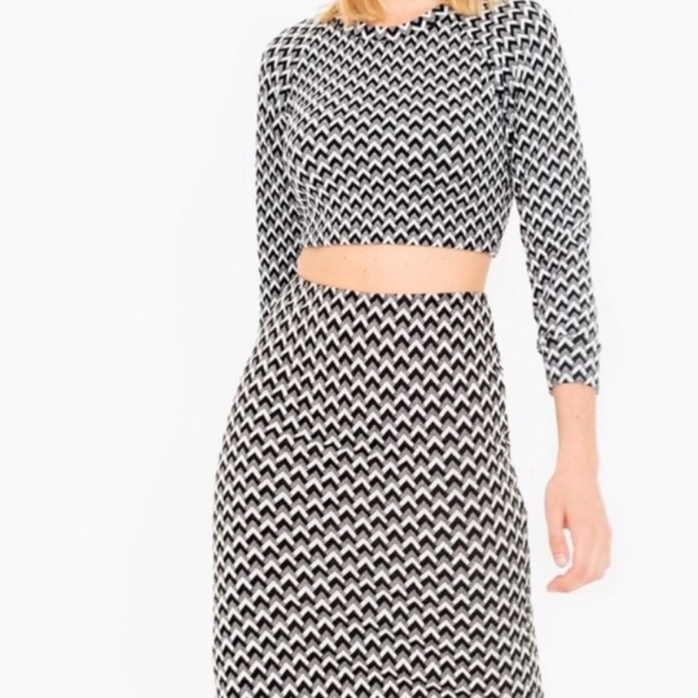 American Apparel Jacquard Chevron Skirt Set